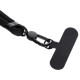 SWING (8mm) Phone lanyard, Phone pendant with adjustable length / cord length 165cm black