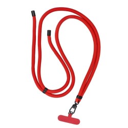 SWING (8mm) Phone lanyard, Phone pendant with adjustable length / cord length 165cm red SWING (8mm) Phone lanyard, Phone pendant with adjustable length / cord length 165cm red