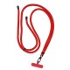 SWING (8mm) Phone lanyard, Phone pendant with adjustable length / cord length 165cm red
