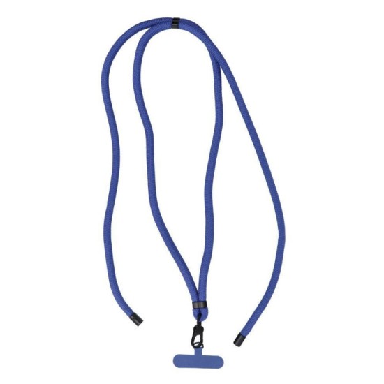 SWING (8mm) Phone lanyard, Phone pendant with adjustable length / cord length 165cm dark blue