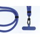 SWING (8mm) Phone lanyard, Phone pendant with adjustable length / cord length 165cm dark blue