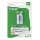 TCBEST rechargable battery R3 (AAA) 550 mAh with socket Type C + cable USB A to 2 x Type C 2 pcs