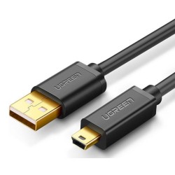 Ugreen USB - mini USB cable 480 Mbps 1 m (US132 10355) Μαύρο