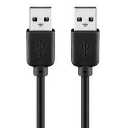 GOOBAY καλώδιο USB 2.0 Type A 93594, copper, 3m, Μαύρο