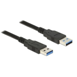 POWERTECH Καλώδιο USB 3.0 (A) σε USB 3.0 (A), 1.5m, Μαύρο POWERTECH Καλώδιο USB 3.0 (A) σε USB 3.0 (A), 1.5m, Μαύρο