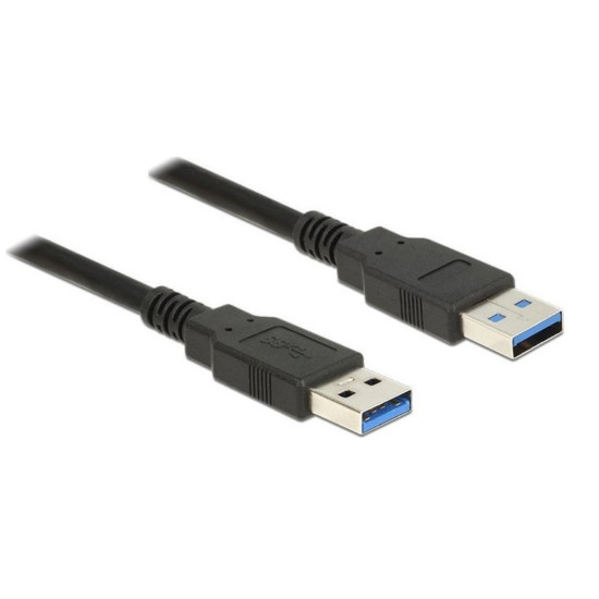 POWERTECH Καλώδιο USB 3.0 (A) σε USB 3.0 (A), 1.5m, Μαύρο