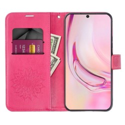 Mezzo Book Case For Xiaomi Redmi 15C Mandala Magenta