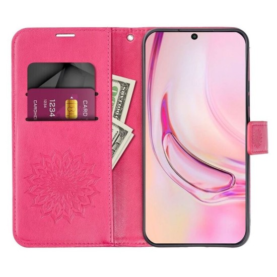 Mezzo Book Case For Xiaomi Redmi 15C Mandala Magenta