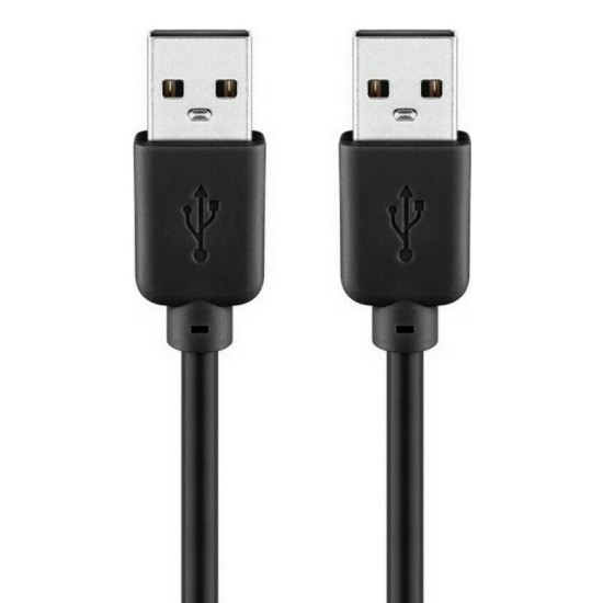 GOOBAY καλώδιο USB 2.0 Type A 93595, copper, 5m, Μαύρο