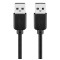 GOOBAY καλώδιο USB 2.0 Type A 93595, copper, 5m, Μαύρο