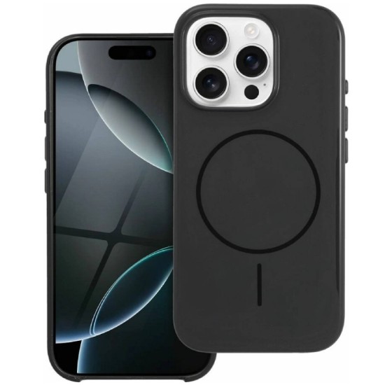 Premium Glossy Mag Cover Compatible With Magsafe And Camera Control Button For Iphone 17 Pro Black