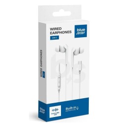 Ενσύρματα ακουστικά BLUE STAR Type C (DAC) με μικρόφωνο M15C 1,2 m λευκό