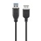 GOOBAY καλώδιο USB 3.0 σε USB (F) 93998, copper, 1.8m, Μαύρο
