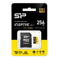 SILICON POWER κάρτα μνήμης microSDXC Inspire, 256GB