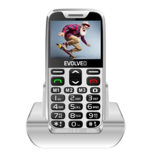EVOLVEO EasyPhone XR, κινητό τηλέφωνο για ηλικιωμένους με βάση φόρτισης, άσπρο EVOLVEO EasyPhone XR, κινητό τηλέφωνο για ηλικιωμένους με βάση φόρτισης, άσπρο