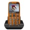 EVOLVEO EasyPhone XR, κινητό τηλέφωνο για ηλικιωμένους με βάση φόρτισης, πορτοκαλί