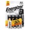 Αλκαλικές μπαταρίες Εnergizer Alkaline Power AA-LR6, σε blister 4 τεμαχίων.