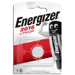 Μπαταρία λιθίου (κουμπί) Energizer CR2016, σε blister 1 μπαταρίας. Μπαταρία λιθίου (κουμπί) Energizer CR2016, σε blister 1 μπαταρίας.