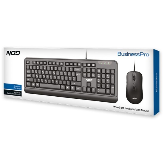 NOD BusinessPRO Wired Keyboard & Mouse Set Σετ Πληκτρολόγιο & Ποντίκι Ελληνικό