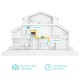 TP-LINK TL-WPA7617 AV1000 Passthrough Powerline Wi-Fi Kit v1
