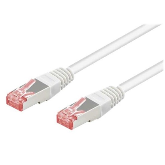 Goobay S/FTP Cat.6 Καλώδιο Δικτύου Ethernet 20m Λευκό 1τμχ