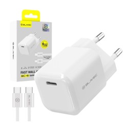 Blavec Wall charger BC-6 GaN4 – with Type C to Type C cable (TCBC6G4-CW333A+CC) white