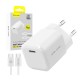 Blavec Wall charger BC-6 GaN4 – with Type C to Type C cable (TCBC6G4-CW333A+CC) white
