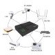 POWERTECH mini DC UPS PT-1435, 36W, 10400mAh, 3x DC, USB/LAN/POE, μαύρο
