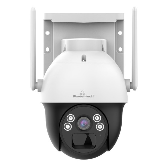 POWERTECH smart ηλιακή κάμερα PT-1341, 4MP, WiFi, PTZ, SD, IP66