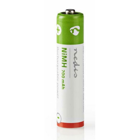 NEDIS ΕΠΑΝΑΦΟΡΤΙΖΟΜΕΝΕΣ ΜΠΑΤΑΡΙΕΣ AAA, 1.2V, 700mAh, 2 ΤΕΜ, BLISTER
