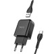 Phone charger Hoco USB A 2A 10W + cable USB A to USB C N2 black