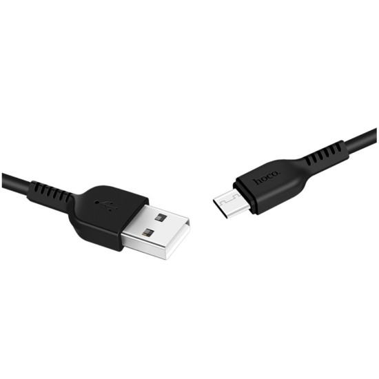 Phone charger Hoco USB A 2A 10W + cable USB A to USB C N2 black