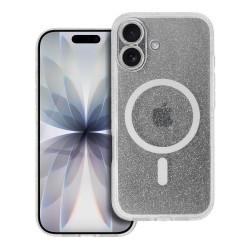 CLEAR MAG COVER case with camera protection MagSafe for IPHONE 17 transparent glitter