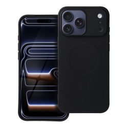 SILICONE MAG COVER (big hole) case compatible with MagSafe for IPHONE 17 Pro Max black