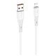 Cable USB A to Lightning Forcell F-Energy 2,4A 12W Silicone 1 m C343 white