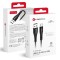 Cable USB A to Micro USB Forcell F-Energy QC3.0 2,4A 18W Silicone 1 m C341 black