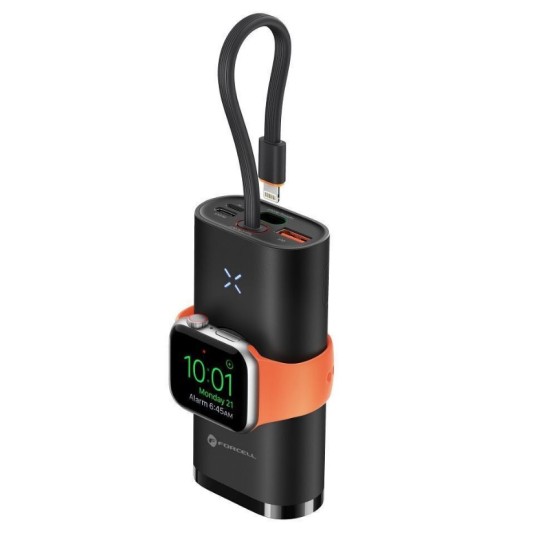 Powerbank Forcell F-Energy F10K4 PD QC3.0 3A 22,5W 10000 mAh compatible with Apple Watch black