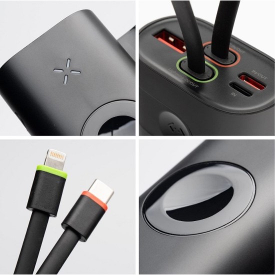 Powerbank Forcell F-Energy F10K4 PD QC3.0 3A 22,5W 10000 mAh compatible with Apple Watch black