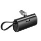 Powerbank Forcell F-Energy Power Plug F5K3 PD 20W 5000 mAh with built-in connector USB C black