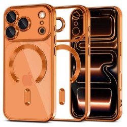 Tech-protect Magflex Magsafe Iphone 17 Pro Shiny Cosmic Orange