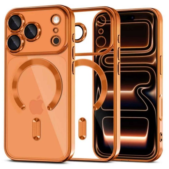 Tech-protect Magflex Magsafe Iphone 17 Pro Shiny Cosmic Orange