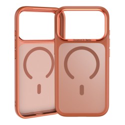 Benks Magnetic Mist Case Metal Frame (A070) for Iphone 17 Pro Max orange (Camera Control Button)