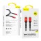 Blavec Cable Raptor braided - Type C to Lightning - PD 20W 2,4A 2 metres Apple CarPlay black-red