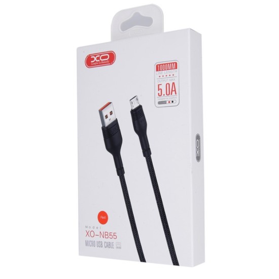XO cable NB55 USB - microUSB 1,0 m 5A black