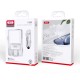 XO wall charger CE02D QC 3.0 18W 1x USB white + microUSB cable