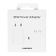 Samsung Travel Charger 25W (EP-T2510X) με καλώδιο Type-C-Type-C 1m White- EU