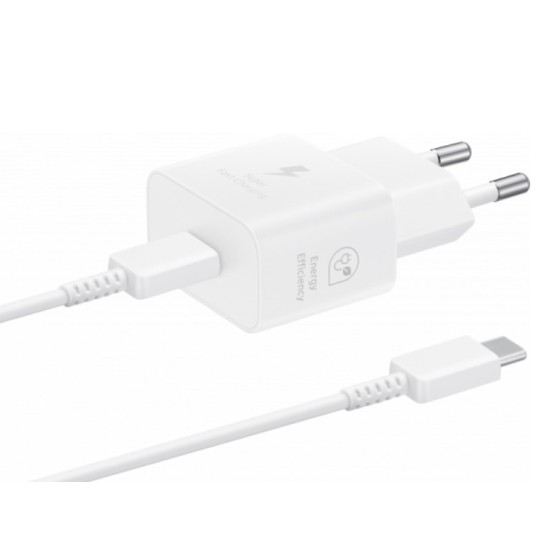 Samsung Travel Charger 25W (EP-T2510X) με καλώδιο Type-C-Type-C 1m White- EU