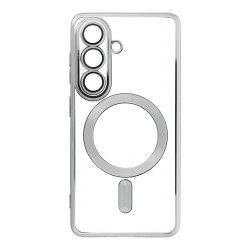 Case for Samsung S26 Electro Mag Cover compatible with MagSafe silver