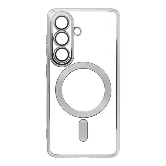 Case for Samsung S26 Electro Mag Cover compatible with MagSafe silver