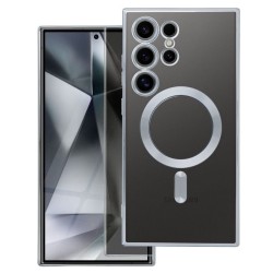 Case for Samsung S26 Electro Mag Cover compatible with MagSafe silver